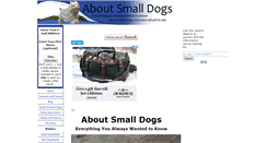 Desktop Screenshot of about-small-dogs.com
